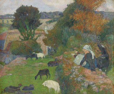 Die bretonische Schäferin, 1886 von Paul Gauguin